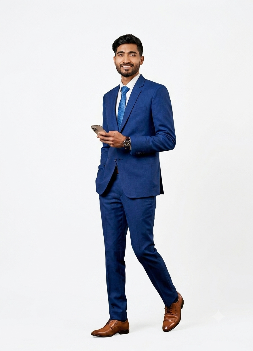 Mohammad Rakib, formal portrait
